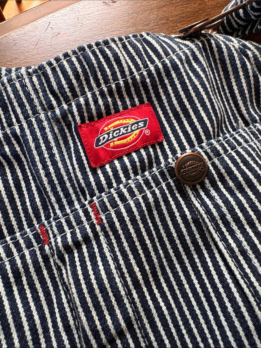 Dickies Blue Pinstripe Overalls - Picture 8 of 8